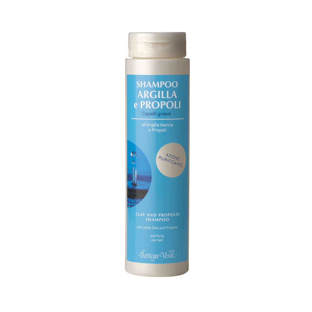 Shampoo Argilla e Propoli, all'Argilla bianca e Propoli (200 ml) - azione purificante - capelli grassi